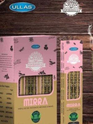 incienso en varas mirra orgánico 100% natural ULLAS