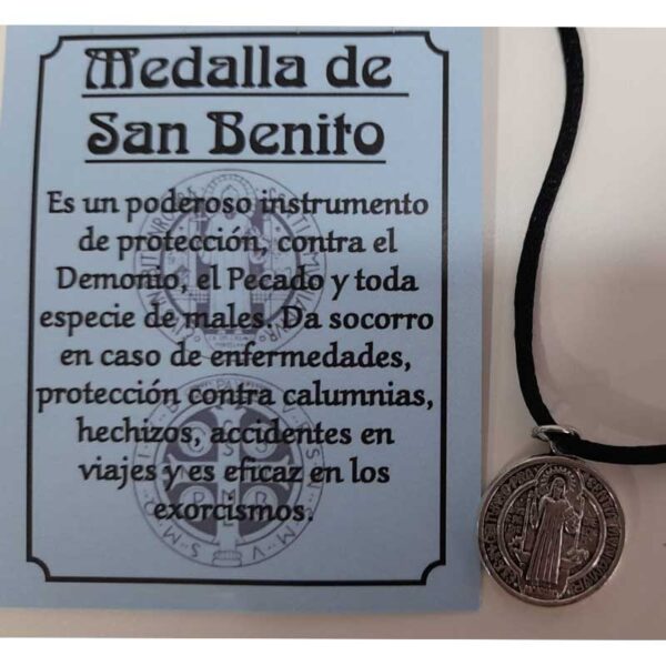 colgante medalla san benito -la llave magica - tienda esoterica online malaga