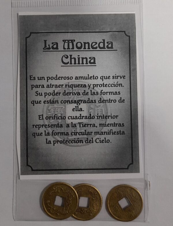 Juego de 3 monedas chinas