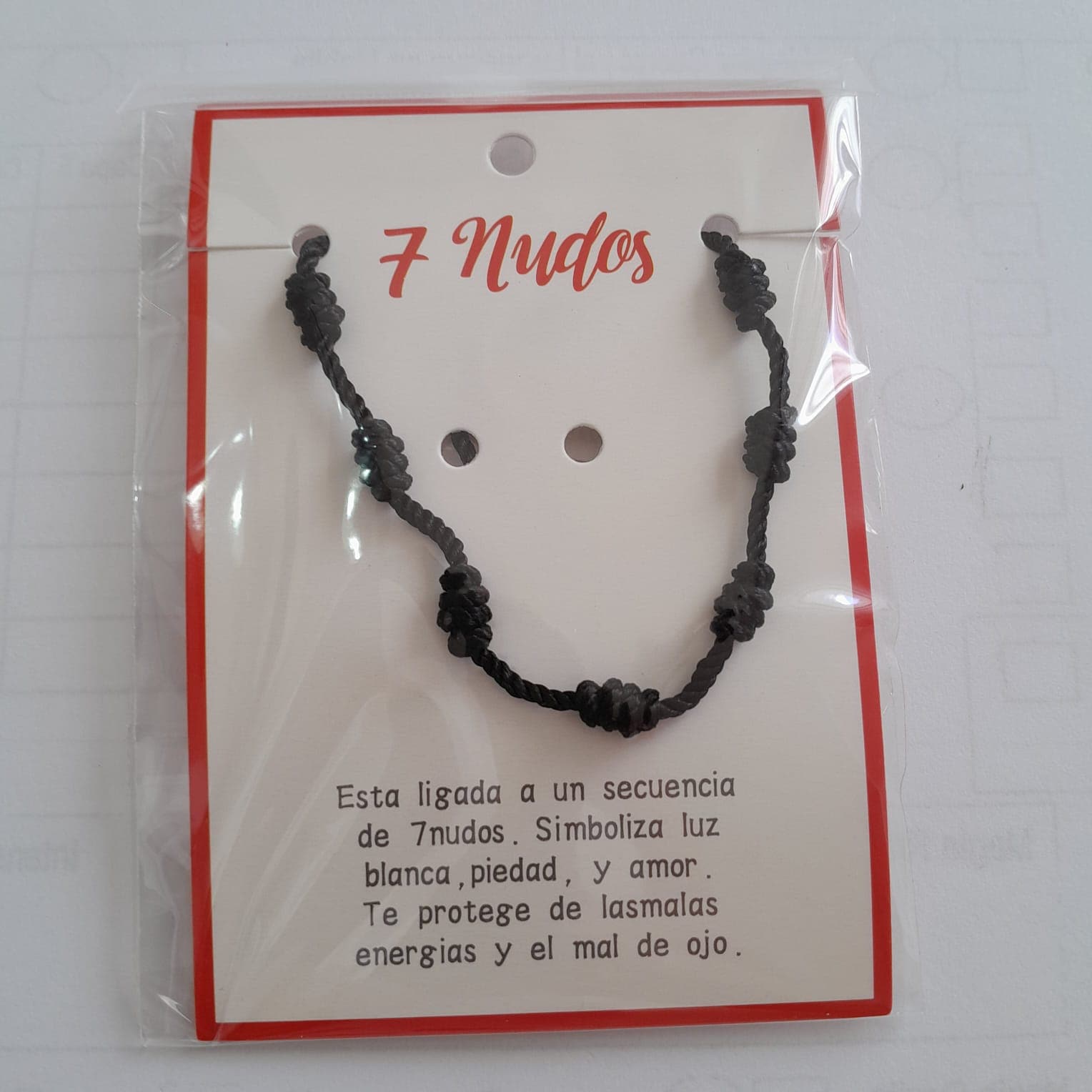 thumbnail image 2 of Pulsera Negro 7 Nudos - 10 Pack Adjustable Evil Eye Protection Cord Bracelets 2 of 5