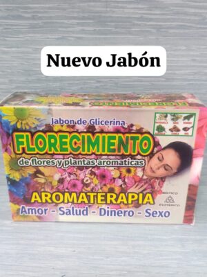 jabon de glicerina florecimiento