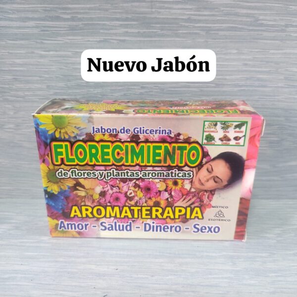 jabon de glicerina florecimiento