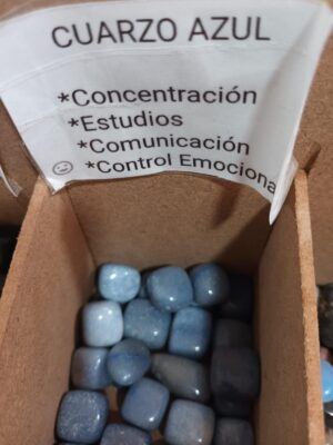 Piedras pequeñas. 1 unidad cuarzo azul