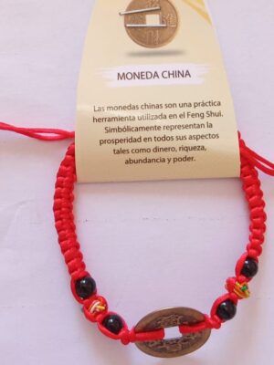 pulsera moneda china