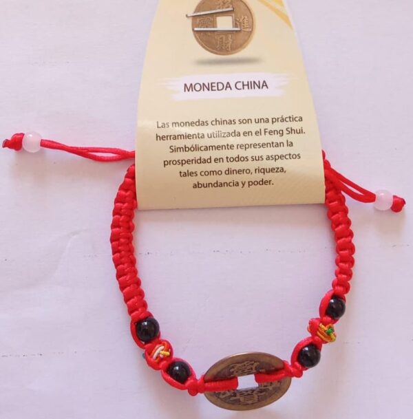 pulsera moneda china