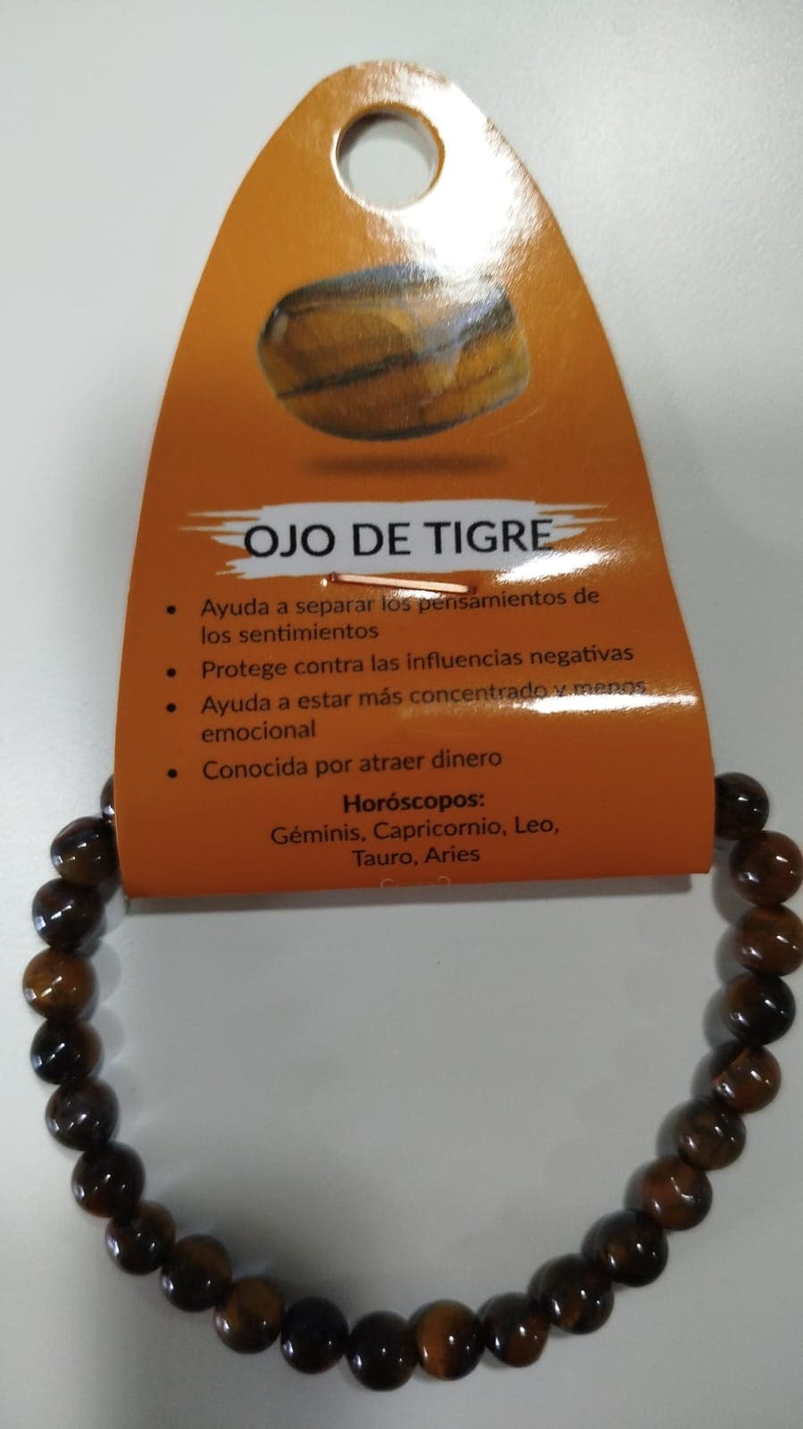 Pulsera ojo de tigre 6mm