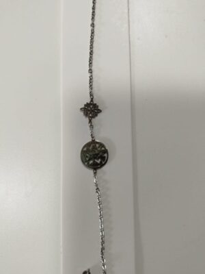 Pulsera protección doble en acero inoxidable con cierre ajustable