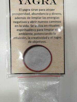 agra en polvo para rituales de limpieza energética y abundancia