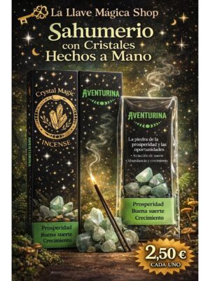 Sahumerio con Cristales Hechos a Mano - aventurina